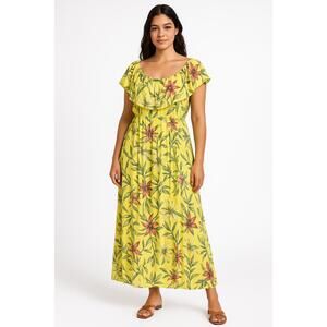 Mlle Gabrielle Dress Womens Extra Large Sleeveless Floral Maxi Boho Summer Chic‎